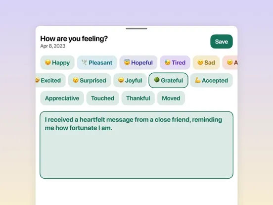 Captures d'écran de Feelings Diary—Emotion Tracker iPad 