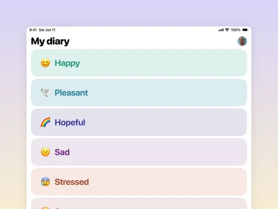Captures d'écran de Feelings Diary—Emotion Tracker iPad 