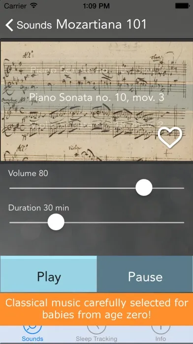 Sound Sleeper - Tot Conservatory: white noise and classical music for babies and their parents應用截圖