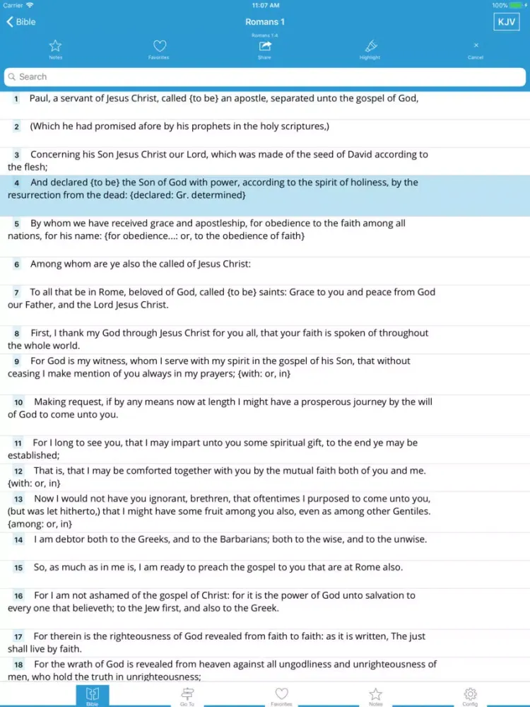 Holy Bible, God's Word iPad 应用截图
