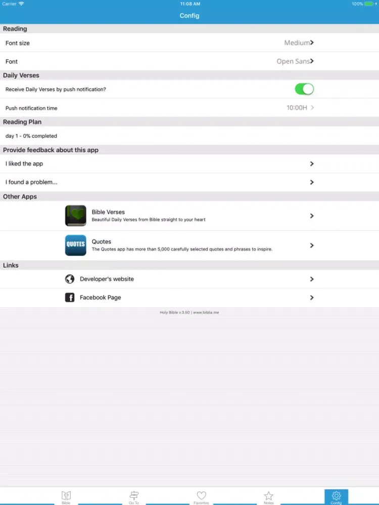 Holy Bible, God's Word iPad 应用截图