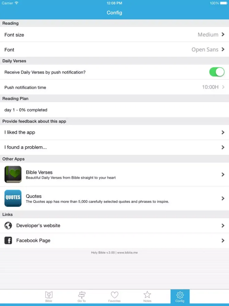 Holy Bible - The word of God in your hands iPad 应用截图
