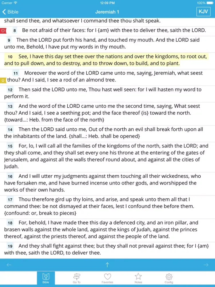 Holy Bible - The word of God in your hands iPad 应用截图