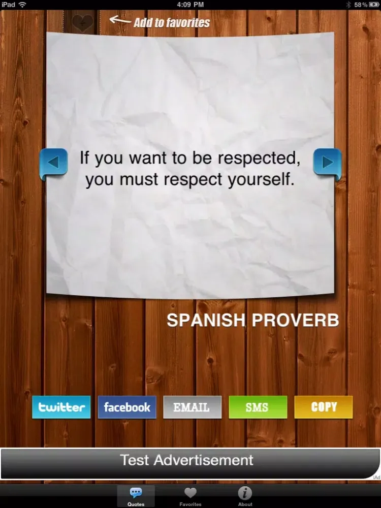 Скриншоты Quotes and Phrases iPad 