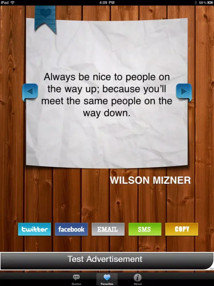 Скриншоты Quotes and Phrases iPad 