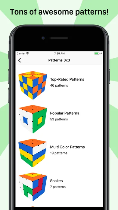Patterns for Magic Cube Screenshots