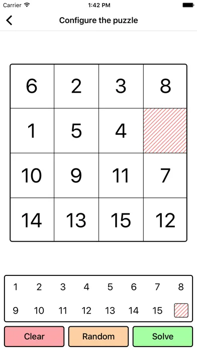Скриншоты Solve your 15-Puzzle
