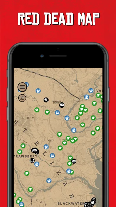 Red Dead Map for RDR1 & RDR2 स्क्रीनशॉट