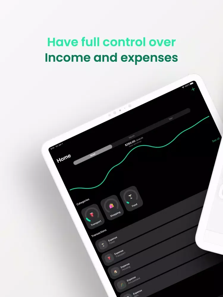 Billy - Budget Planner iPad  स्क्रीनशॉट