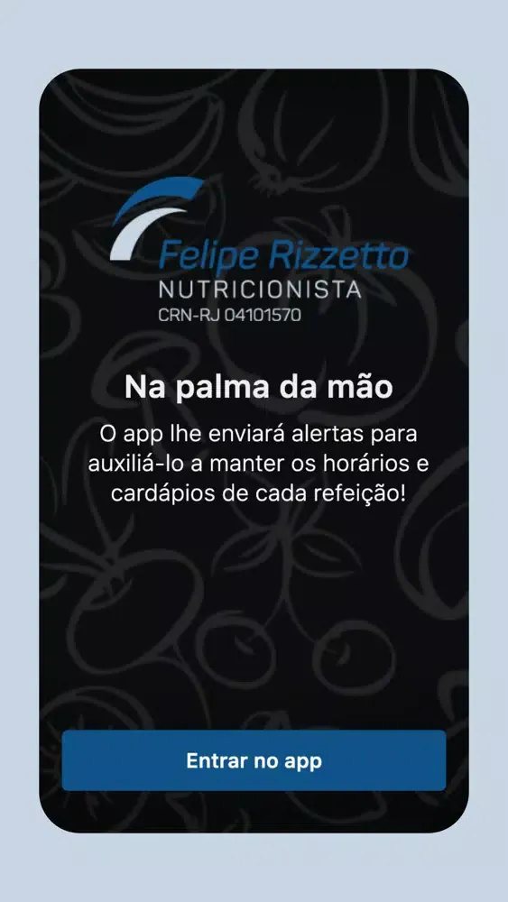Captures d'écran de FR Nutri - App Pacientes