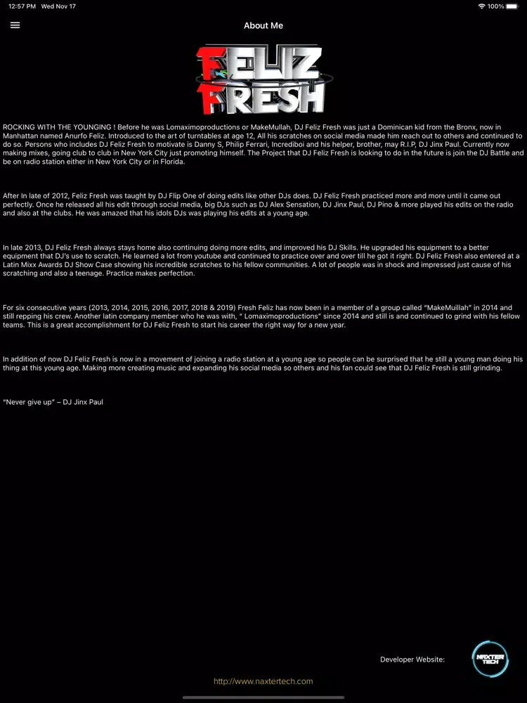 ภาพหน้าจอของ Feliz Fresh iPad 