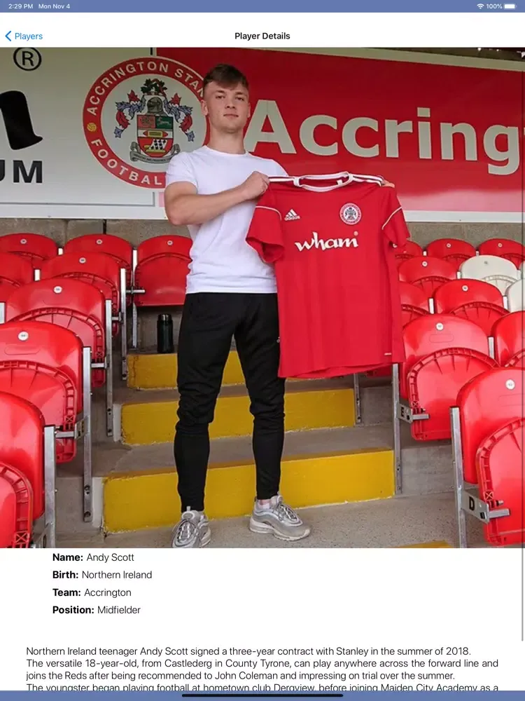 Capturas de pantalla de InfoLeague - English League 1 iPad 