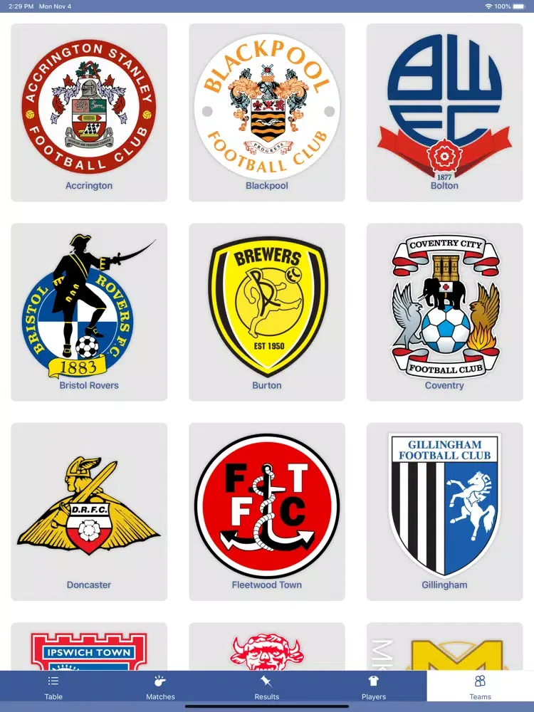 Capturas de pantalla de InfoLeague - English League 1 iPad 