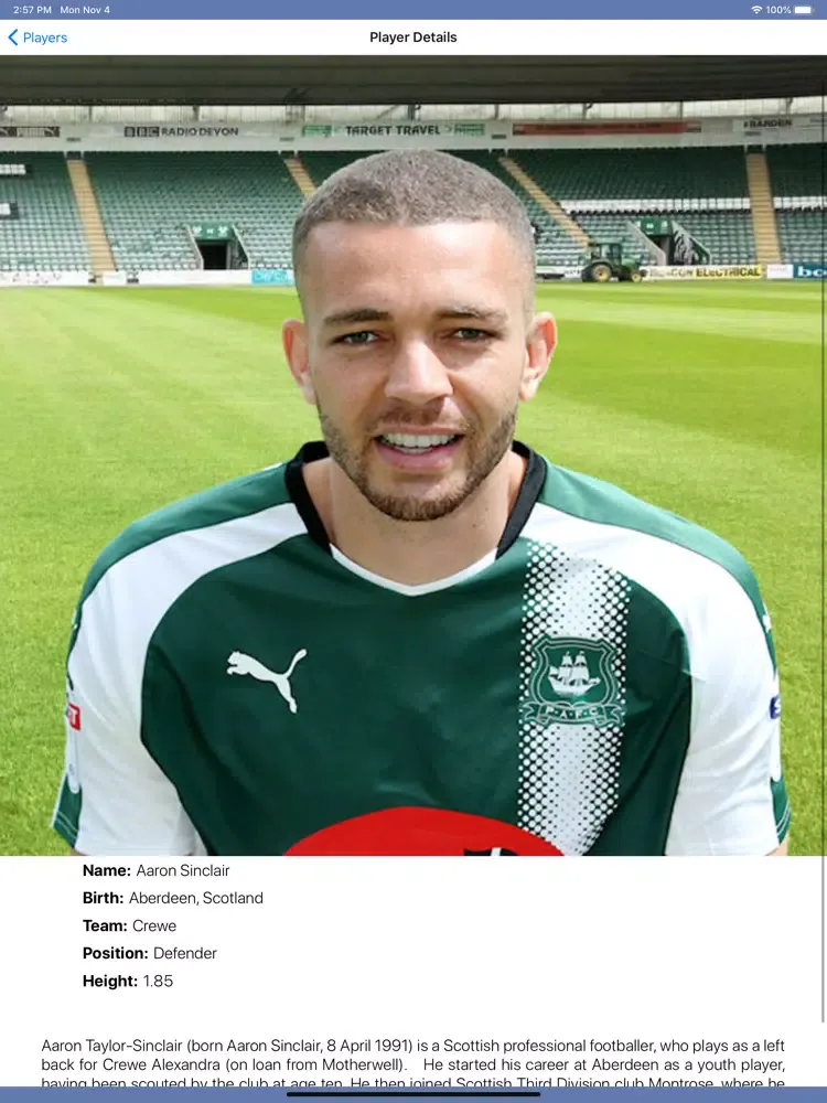 InfoLeague - English League 2 iPad  Screenshots