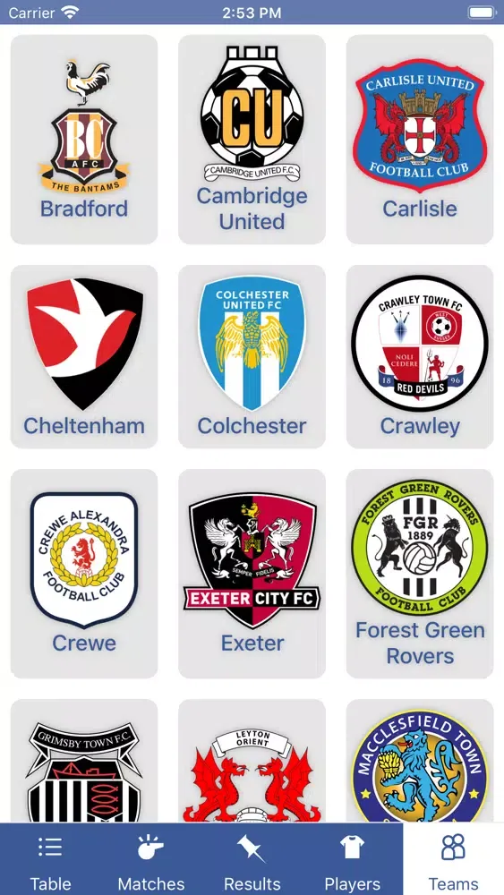 InfoLeague - English League 2 Screenshots