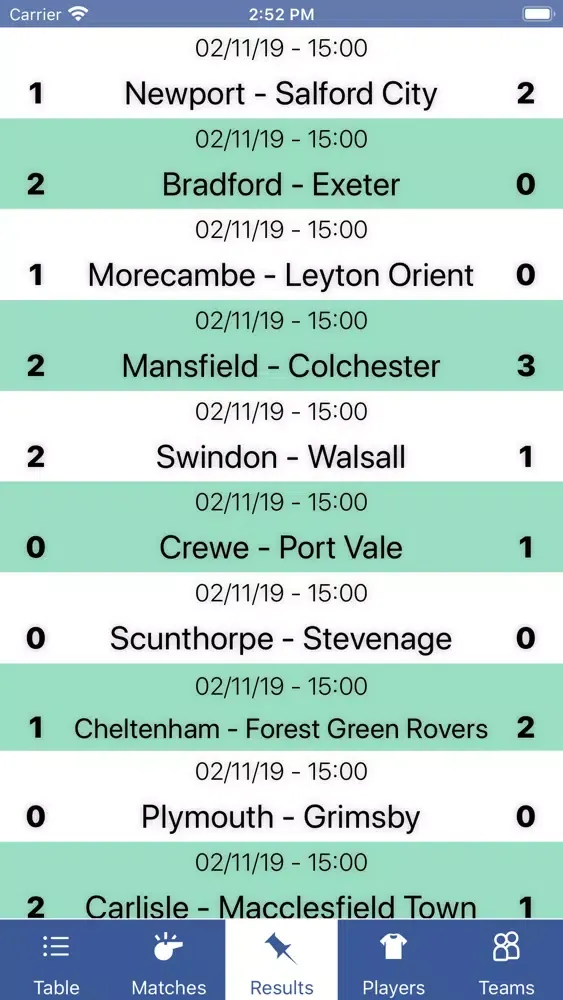 InfoLeague - English League 2 Screenshots