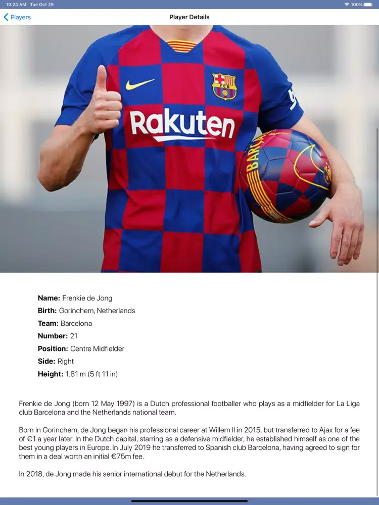 Скриншоты InfoLeague - Spanish Liga iPad 