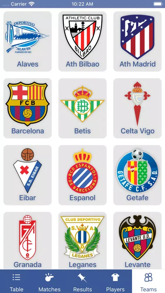 Скриншоты InfoLeague - Spanish Liga