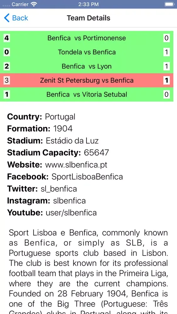 InfoLeague Portuguese Division Screenshots