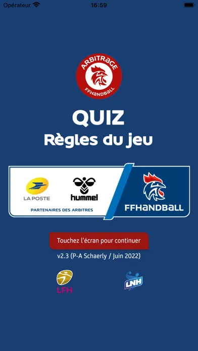 Capturas de tela do FFHandball QUIZ règles du jeu