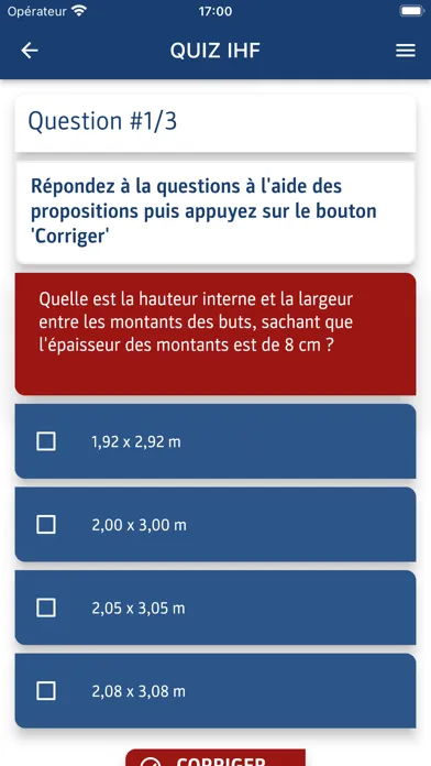 Capturas de tela do FFHandball QUIZ règles du jeu