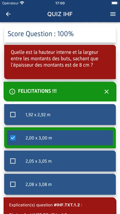 Capturas de tela do FFHandball QUIZ règles du jeu