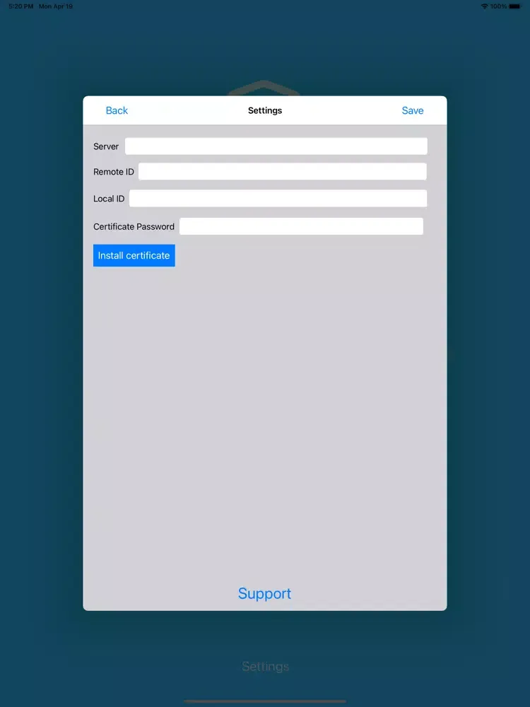 VPN 2 office iPad  スクリーンショット