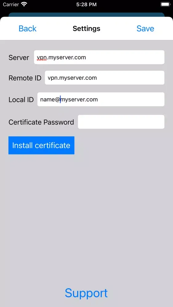 VPN 2 office スクリーンショット