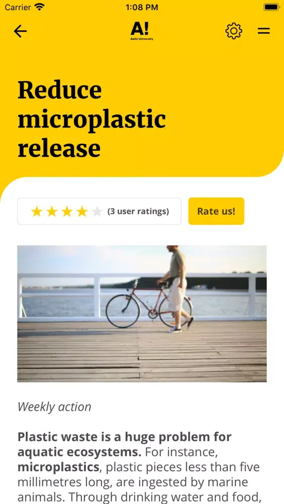 Screenshot di AaltoSDG