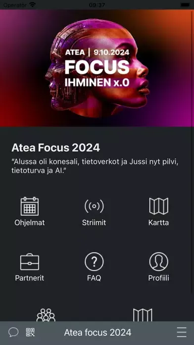 Tangkapan skrin Atea Focus App