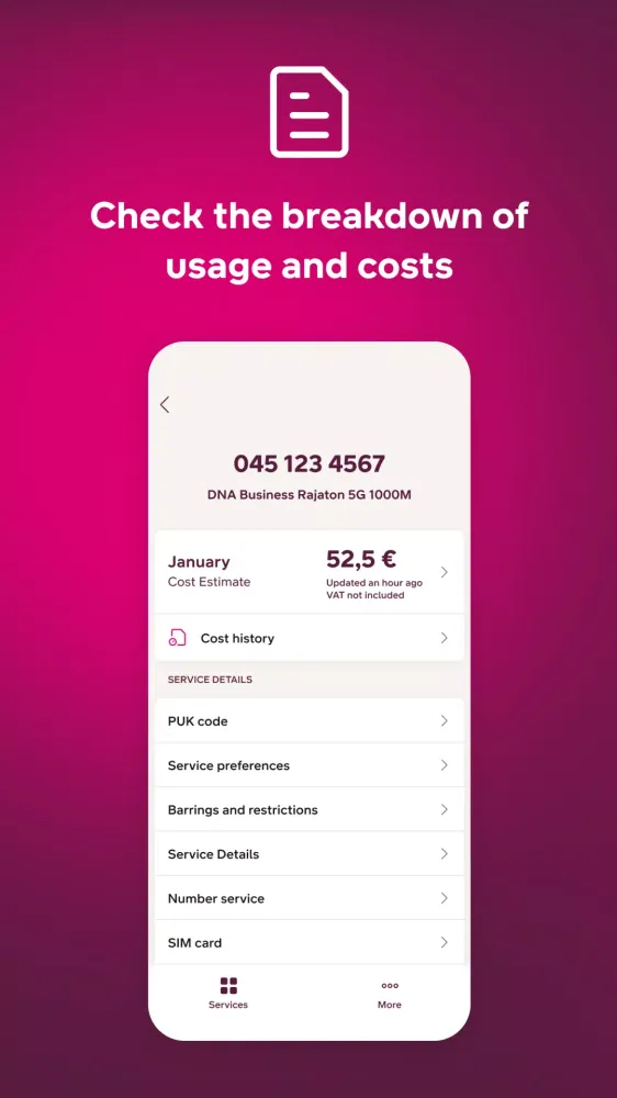 Zrzuty ekranu DNA Business