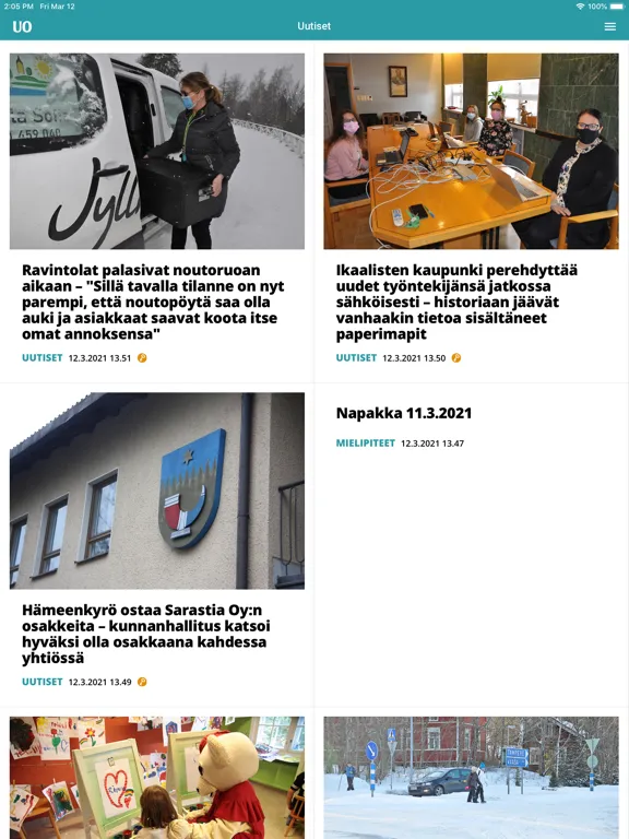 Скриншоты UutisOiva iPad 