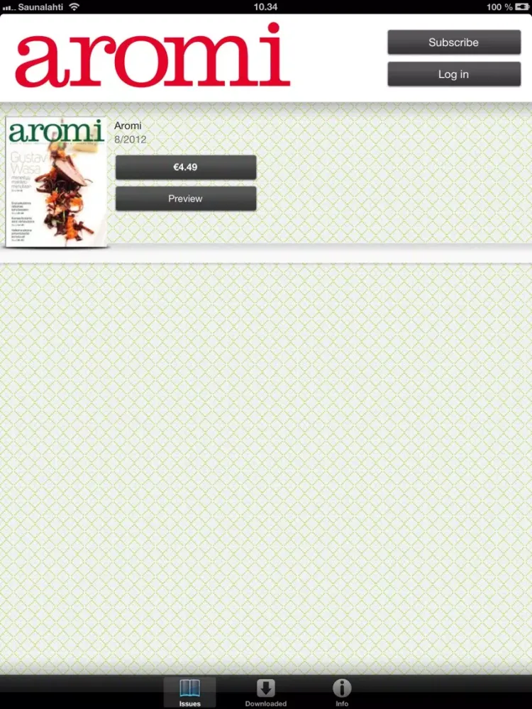 Скриншоты Aromi iPad 