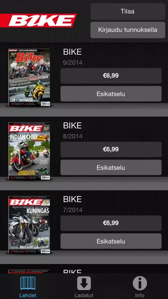 Capturas de pantalla de BIKE
