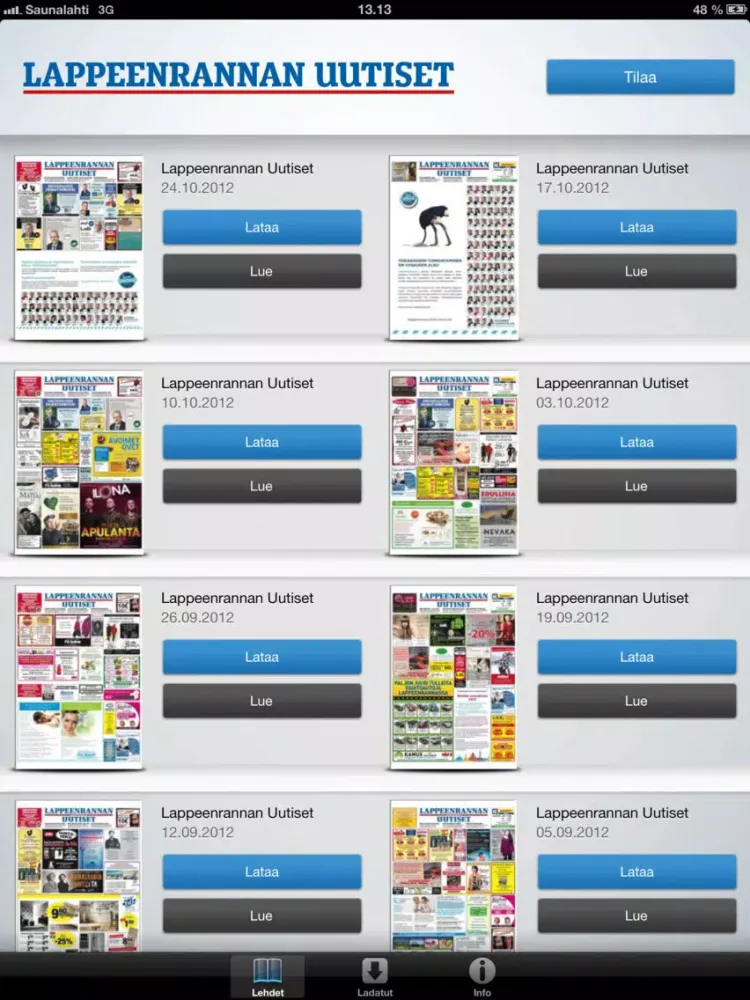 Lappeenrannan Uutiset iPad 应用截图