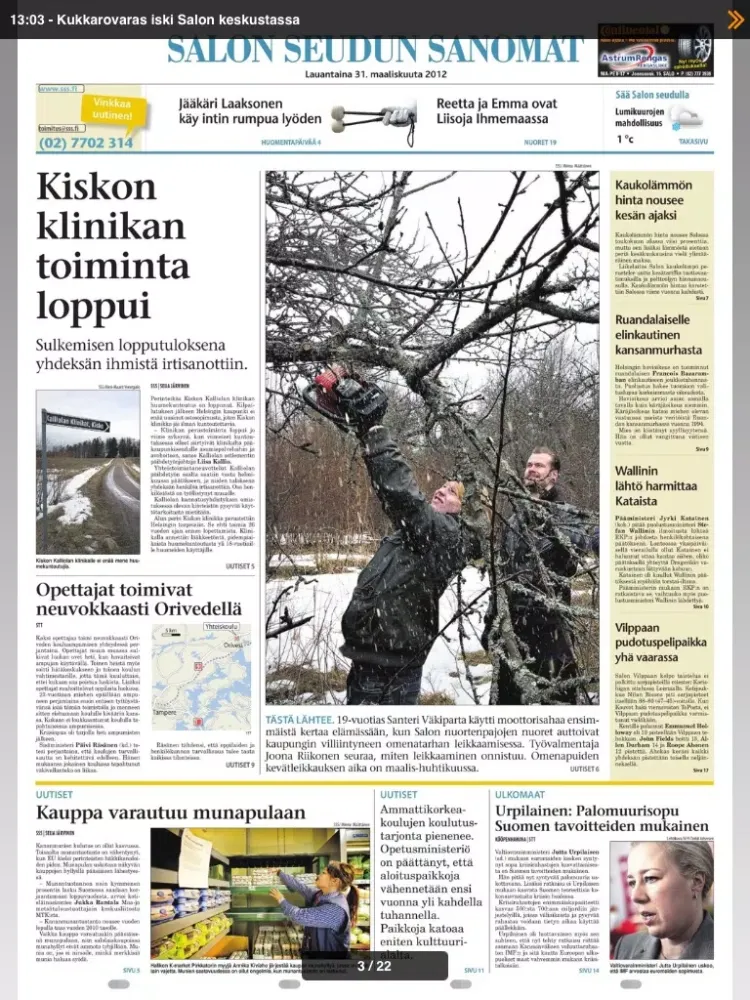 Salon Seudun Sanomat iPad  Screenshots