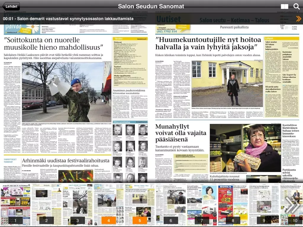 Salon Seudun Sanomat iPad  Screenshots