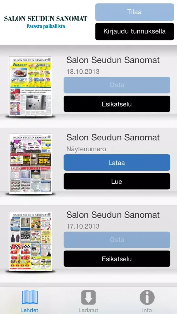 Salon Seudun Sanomat Screenshots