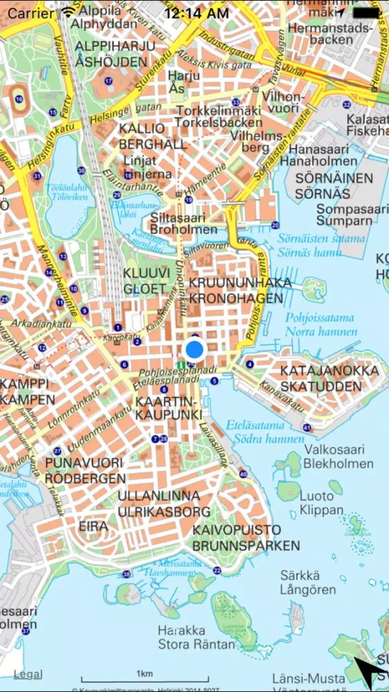 Map of Helsinki স্ক্রিনশট