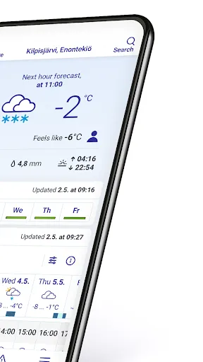 FMI Weather Screenshots