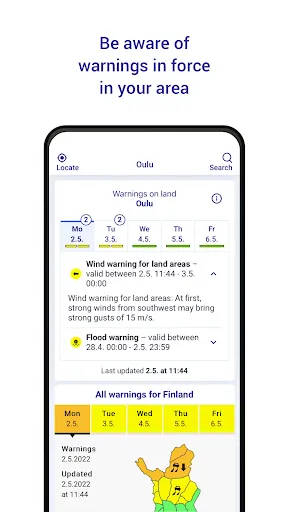 FMI Weather Screenshots
