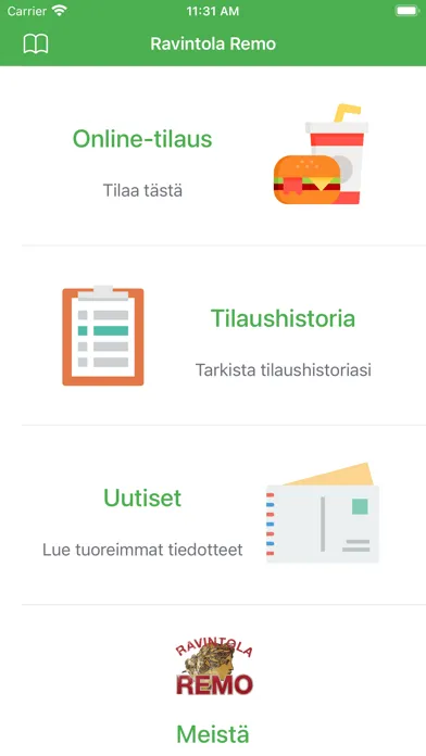 Tangkapan skrin Ravintola Remo