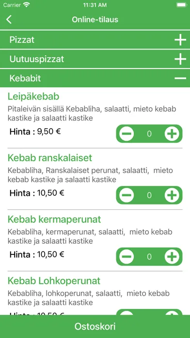 Tangkapan skrin Ravintola Remo