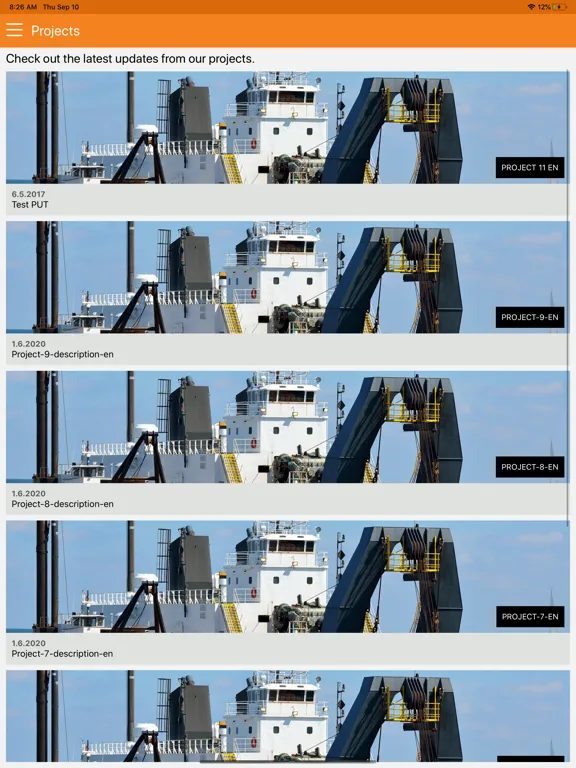 ภาพหน้าจอของ Wasa Dredging iPad 