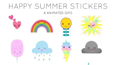 Happy Summer Stickers Screenshots
