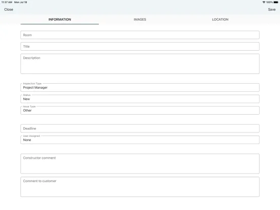 YIT GBuilder iPad  Ekran Görüntüleri