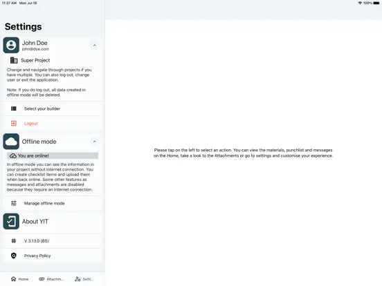 YIT GBuilder iPad  Ekran Görüntüleri