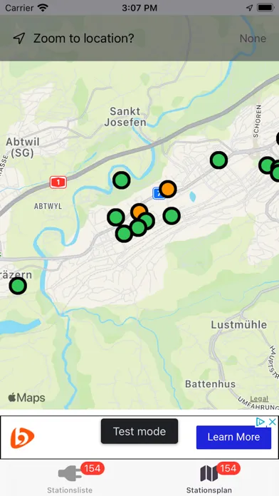 Screenshot di Ladestationen für Elektroautos