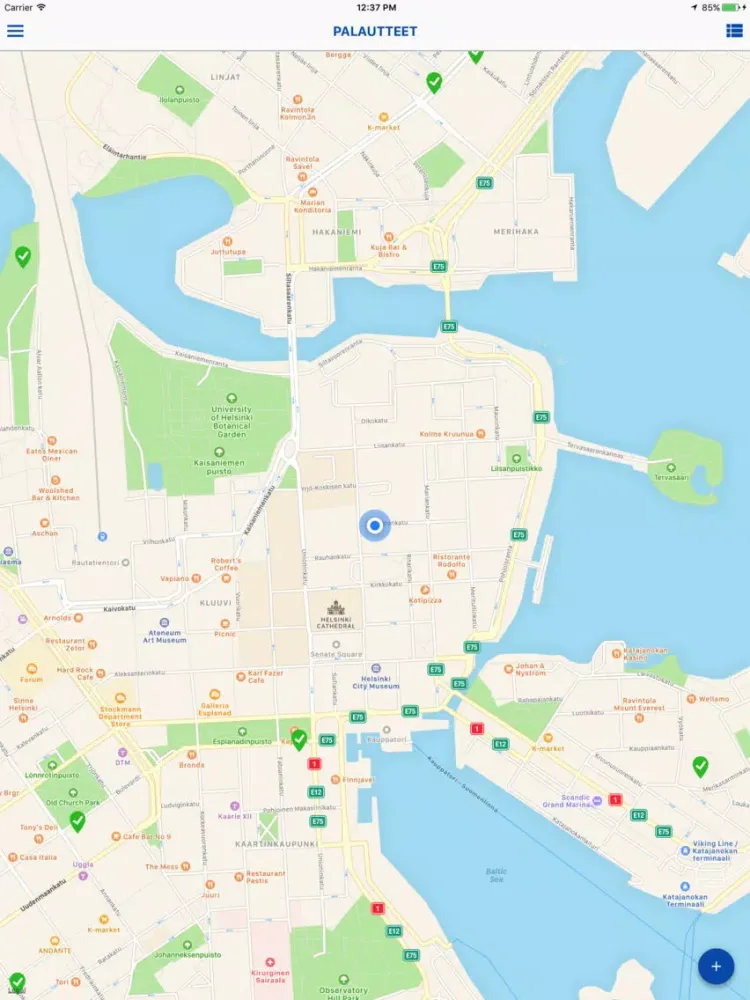 Helsinki App iPad  Ekran Görüntüleri
