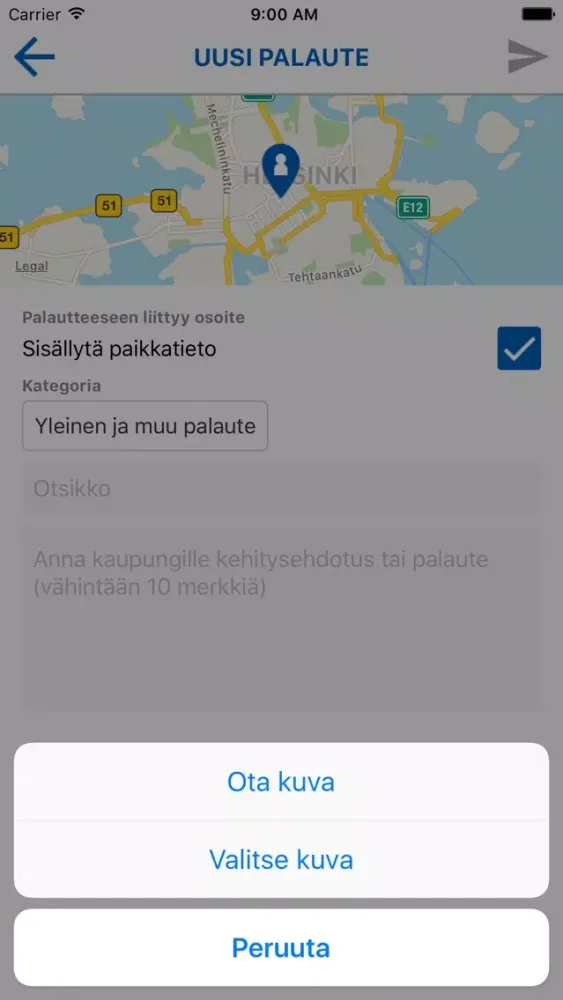 Helsinki App Ekran Görüntüleri